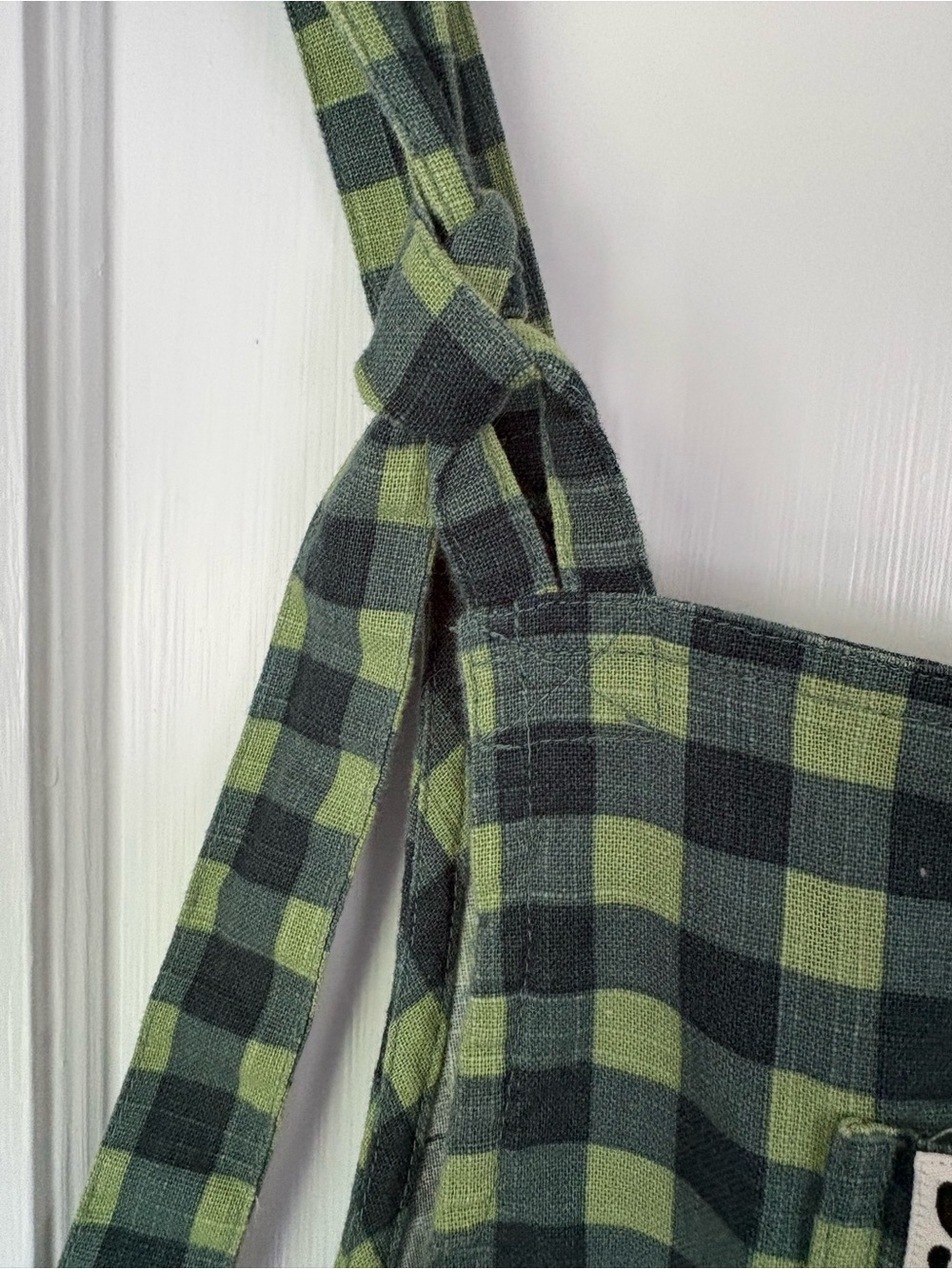 Lucy & Yak | Ali Slouchy Cotton Dungaree | Gabriella Gingham Print | UK 14/US 10 - Picture 3 of 9